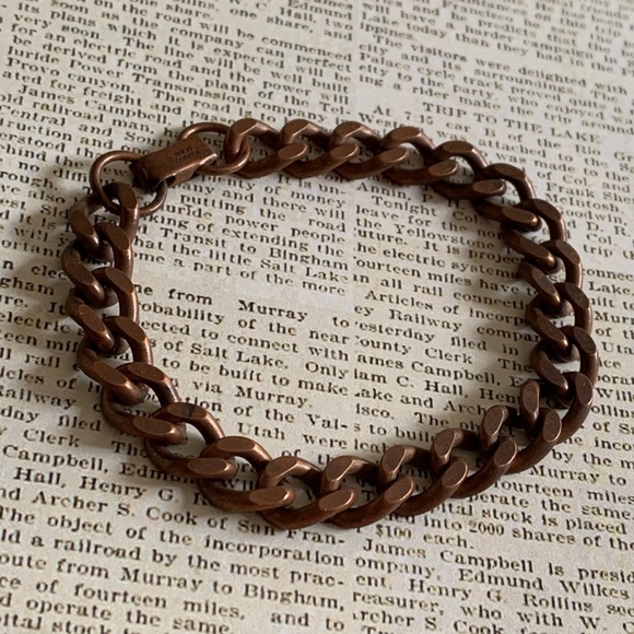 Solid Copper Unisex Mens Woman’s Dark Metal Bracelet Jewelry Health Benefits! - Picture 5 of 12